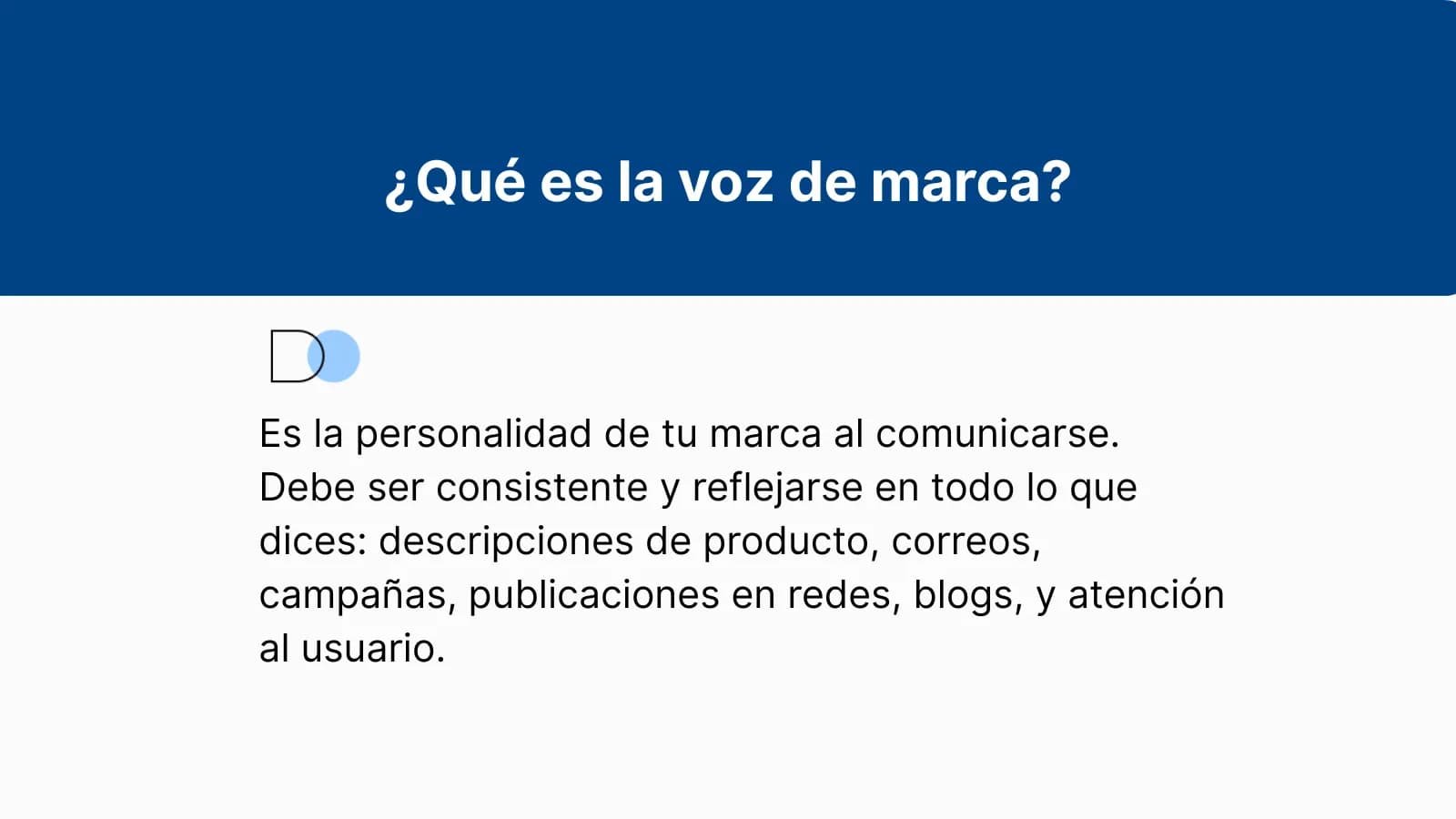 infografía ¿qué es la voz de marca?