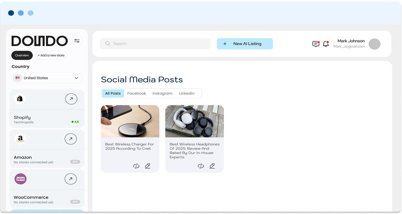 AI-Generated Social Media Posts